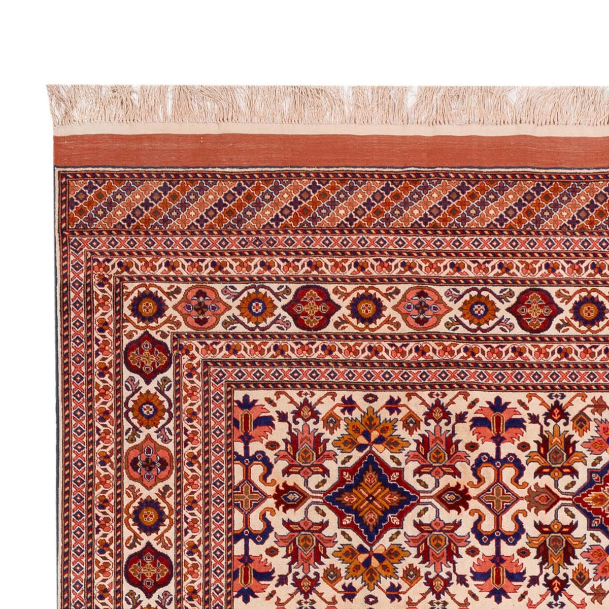 Silk Rug - Afghan Silk - 282 x 205 cm - brown