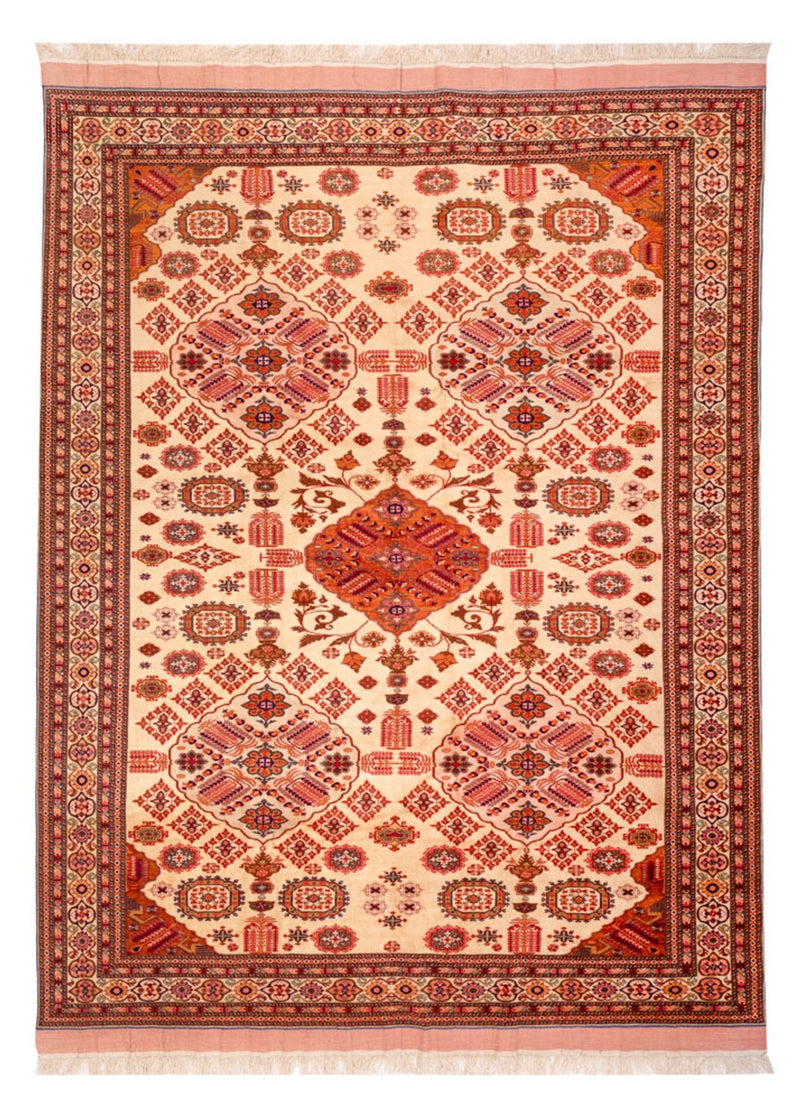Silk Rug - Afghan Silk - 288 x 217 cm - light red