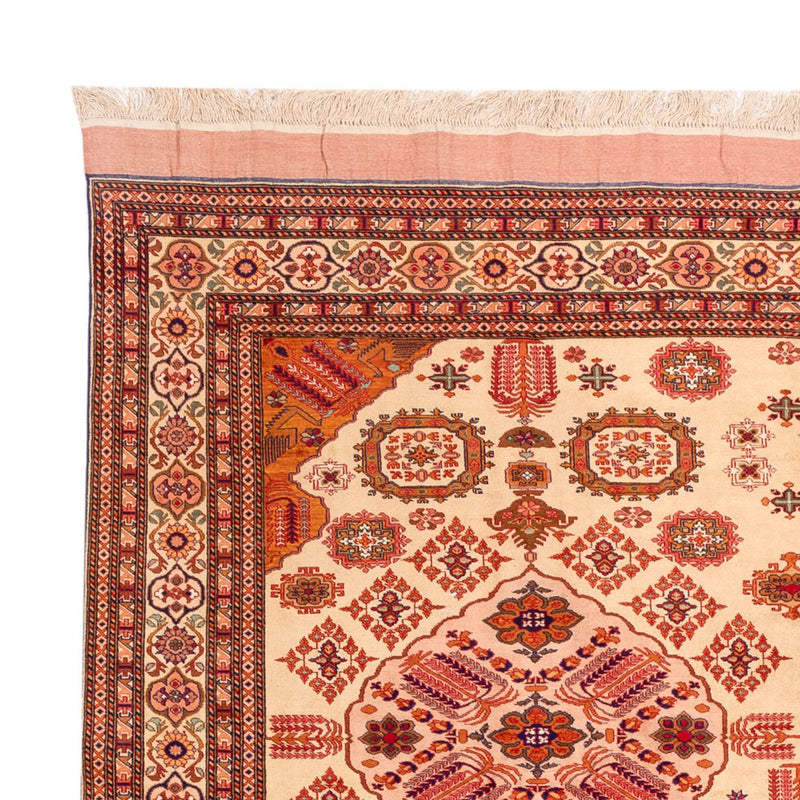 Silk Rug - Afghan Silk - 288 x 217 cm - light red