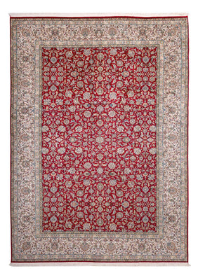 Silk Rug - Kashmir Silk - 302 x 216 cm - red
