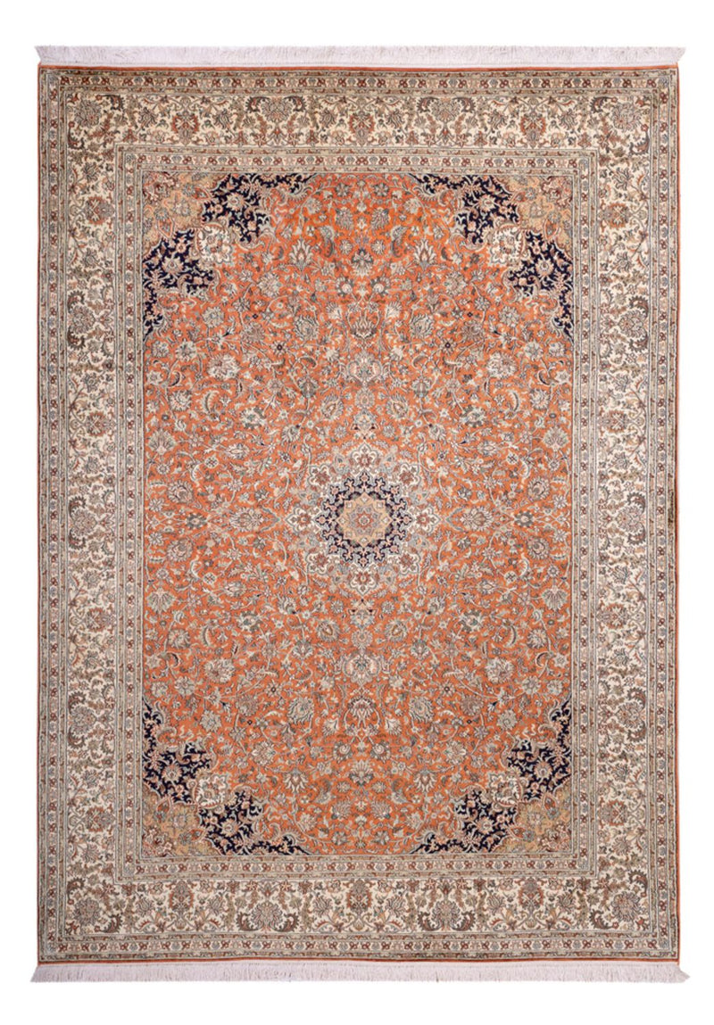 Silk Rug - Kashmir Silk - 306 x 220 cm - terracotta