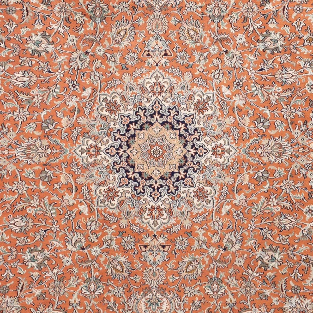 Silk Rug - Kashmir Silk - 306 x 220 cm - terracotta
