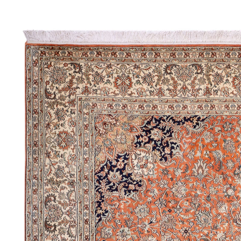 Silk Rug - Kashmir Silk - 306 x 220 cm - terracotta