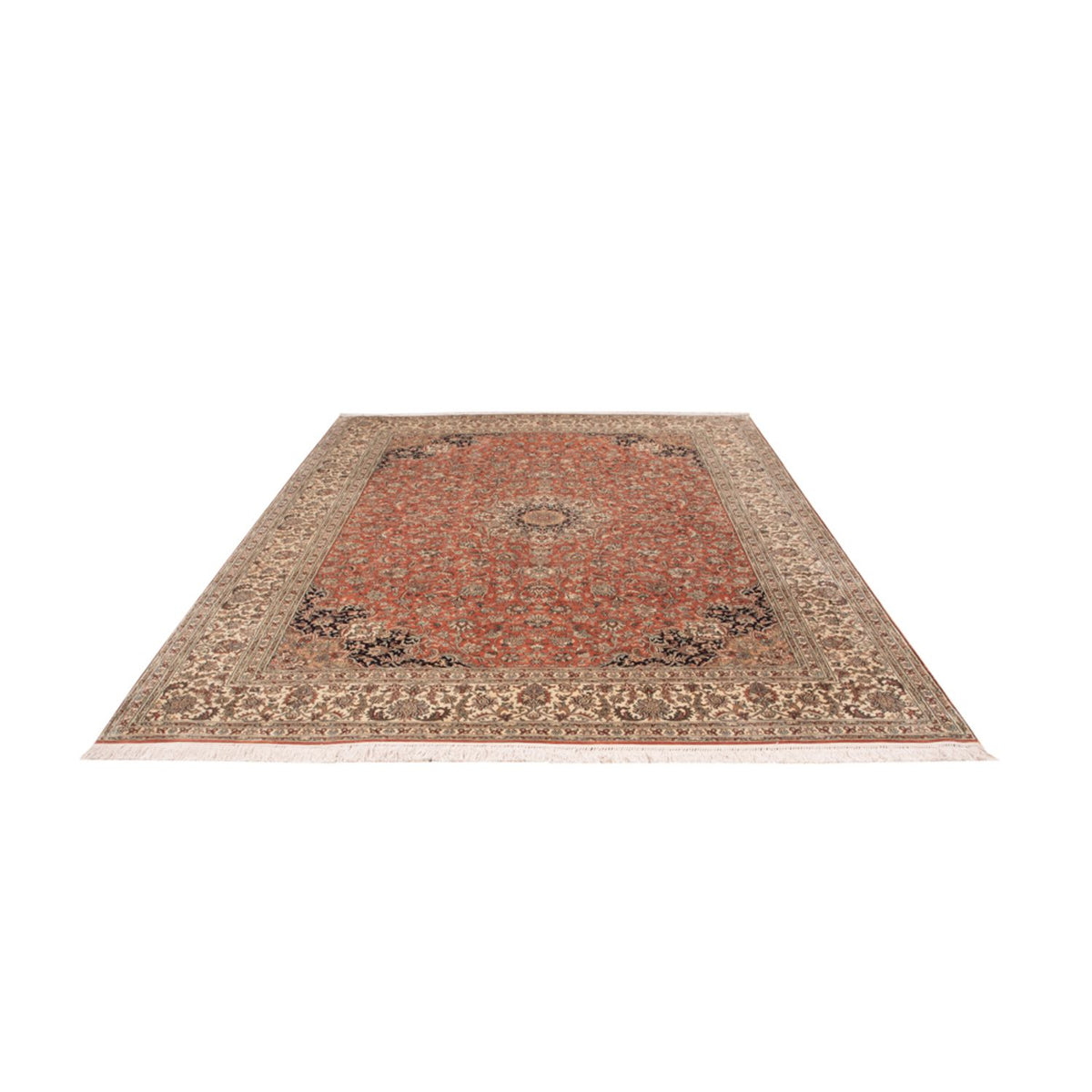 Silk Rug - Kashmir Silk - 306 x 220 cm - terracotta