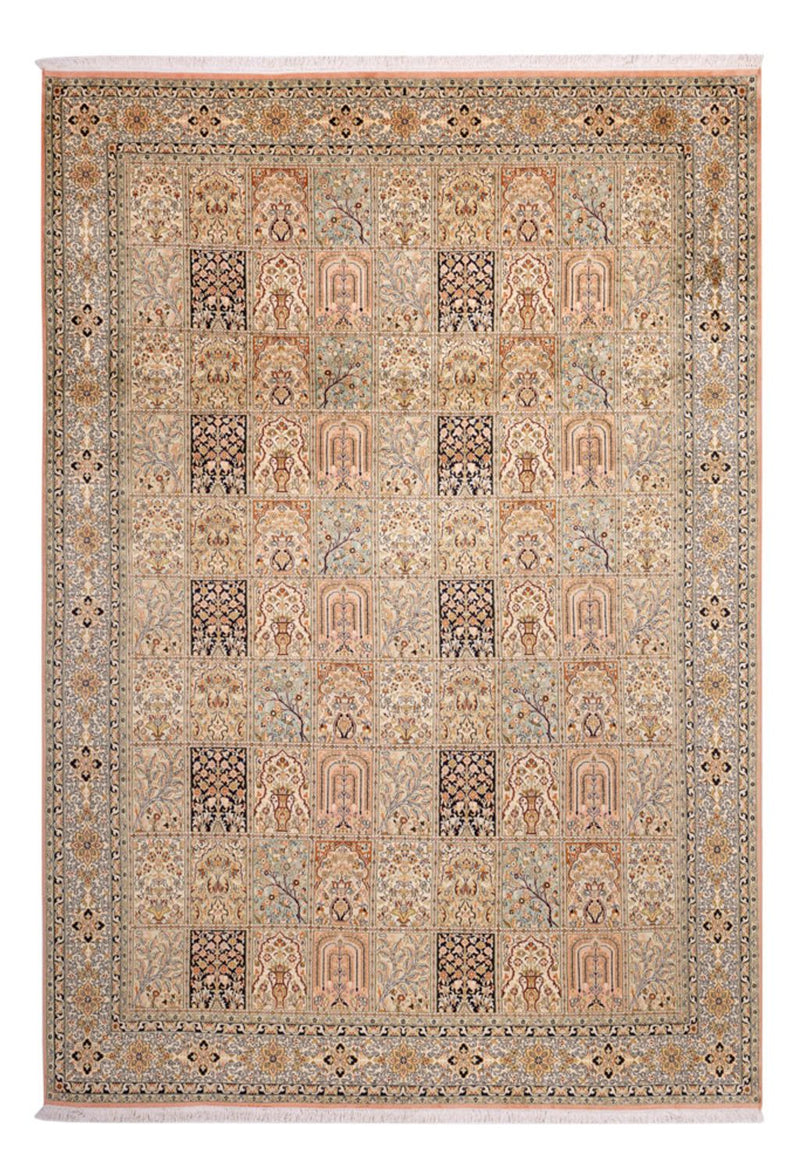 Silk Rug - Kashmir Silk - 316 x 220 cm - dark beige