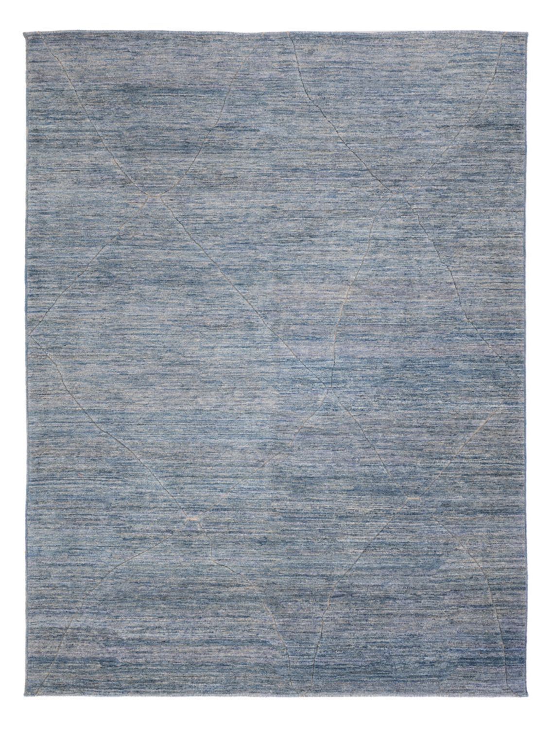 Berber Rug - 360 x 274 cm - sea blue