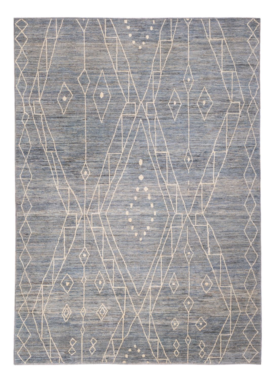 Berber Rug - 288 x 204 cm - sea blue