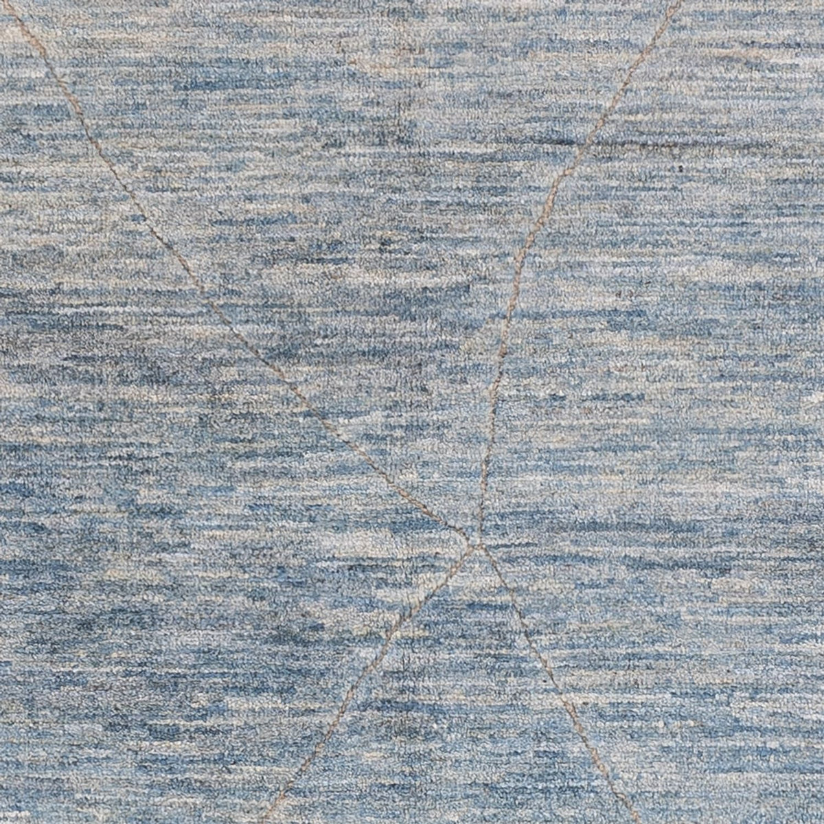 Berber Rug - 196 x 154 cm - sea blue