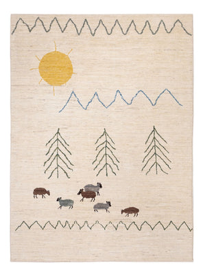 Berber Rug - 232 x 170 cm - cream