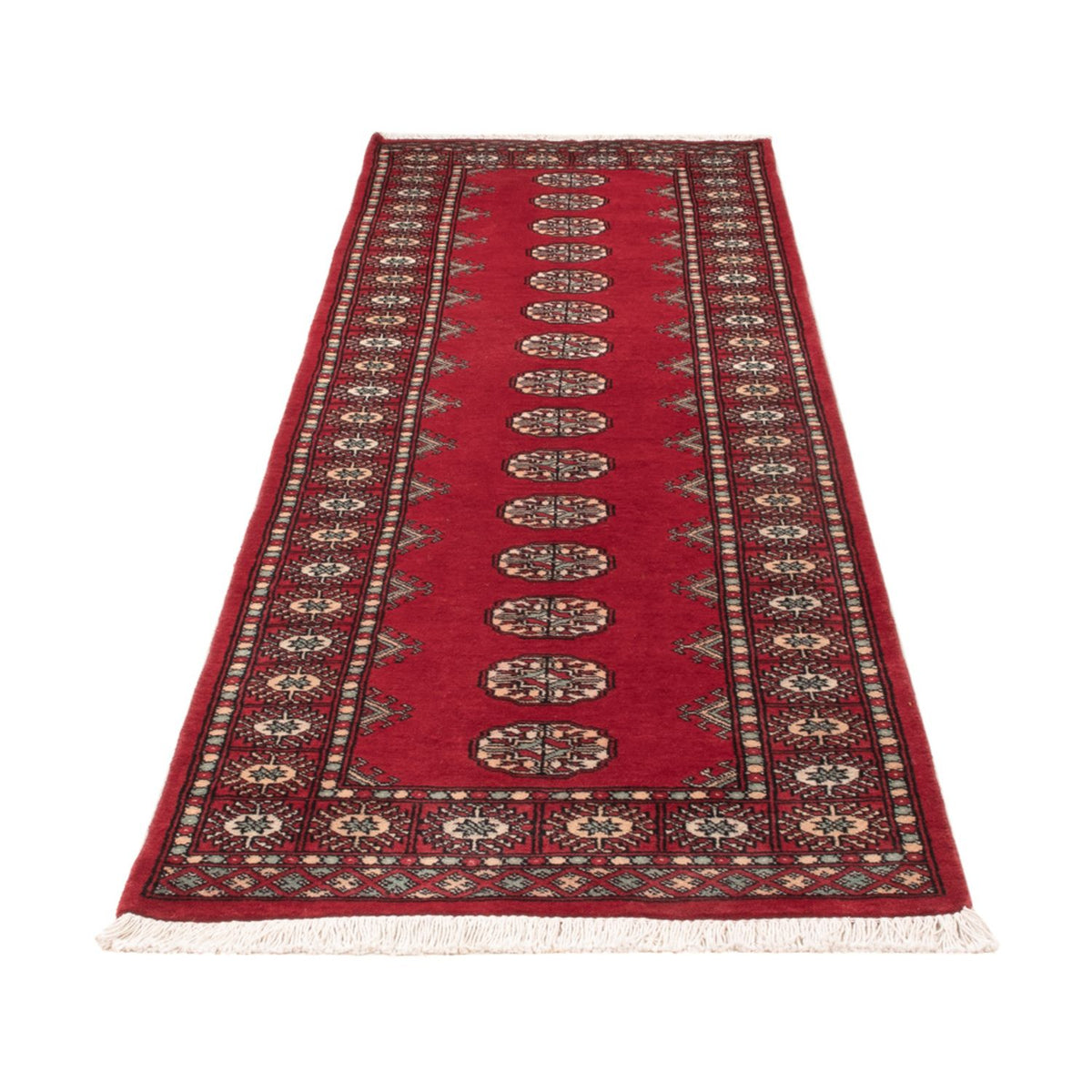 Runner Pakistani Rug - 255 x 77 cm - red