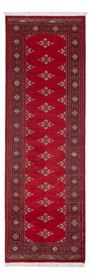 Runner Pakistani Rug - 241 x 77 cm - red