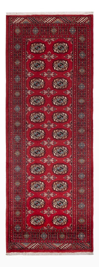 Runner Pakistani Rug - 224 x 80 cm - red