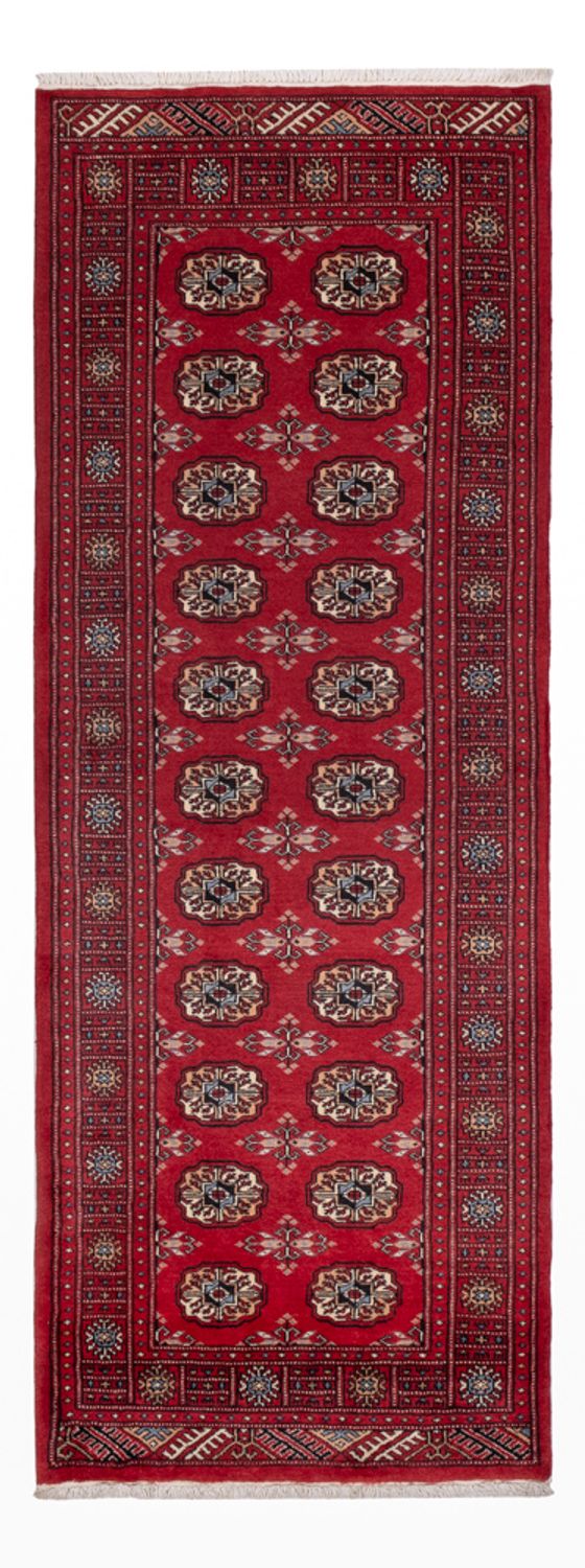 Runner Pakistani Rug - 224 x 80 cm - red