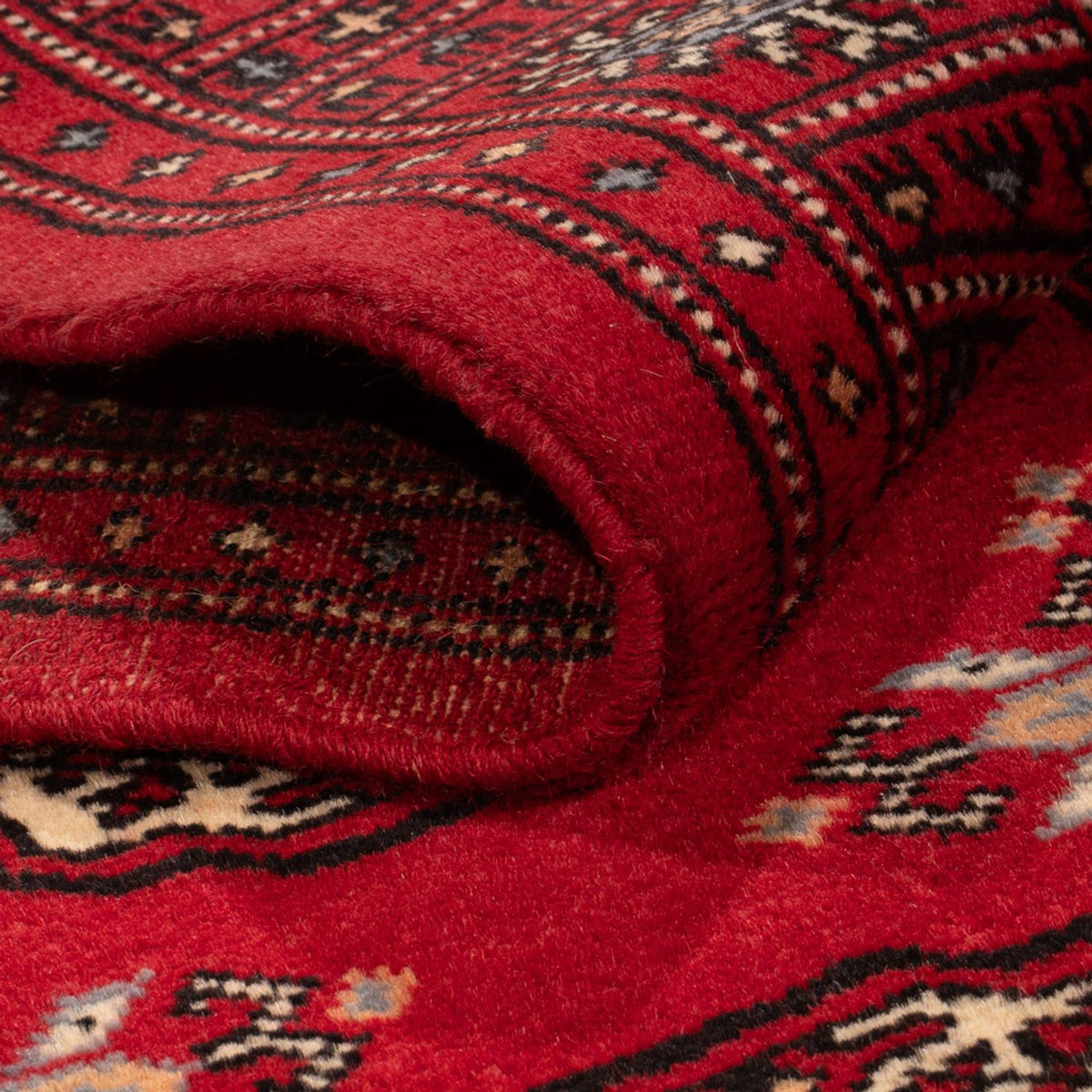 Runner Pakistani Rug - 224 x 80 cm - red