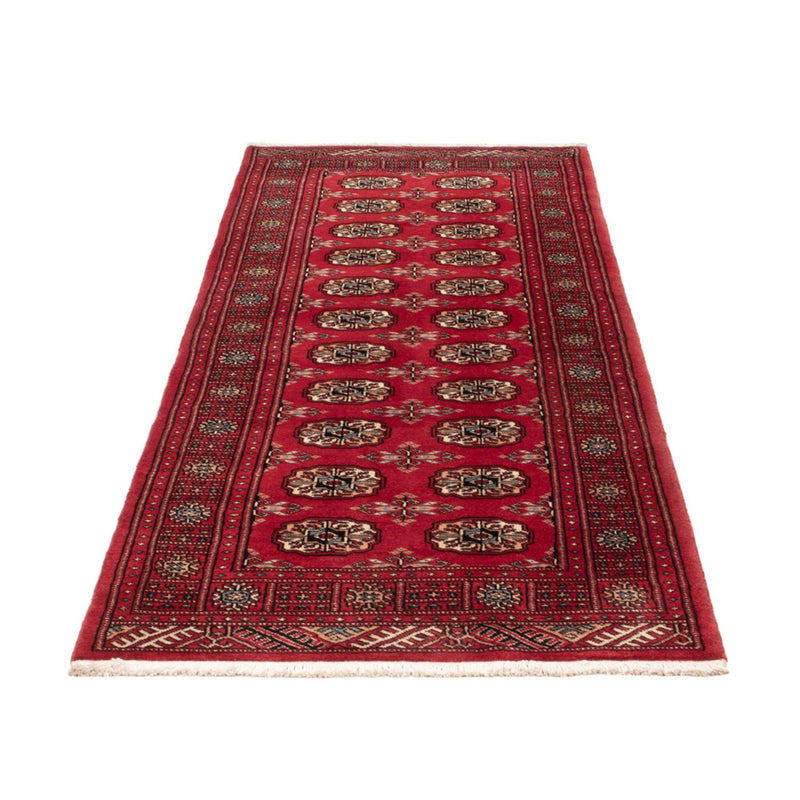 Runner Pakistani Rug - 224 x 80 cm - red
