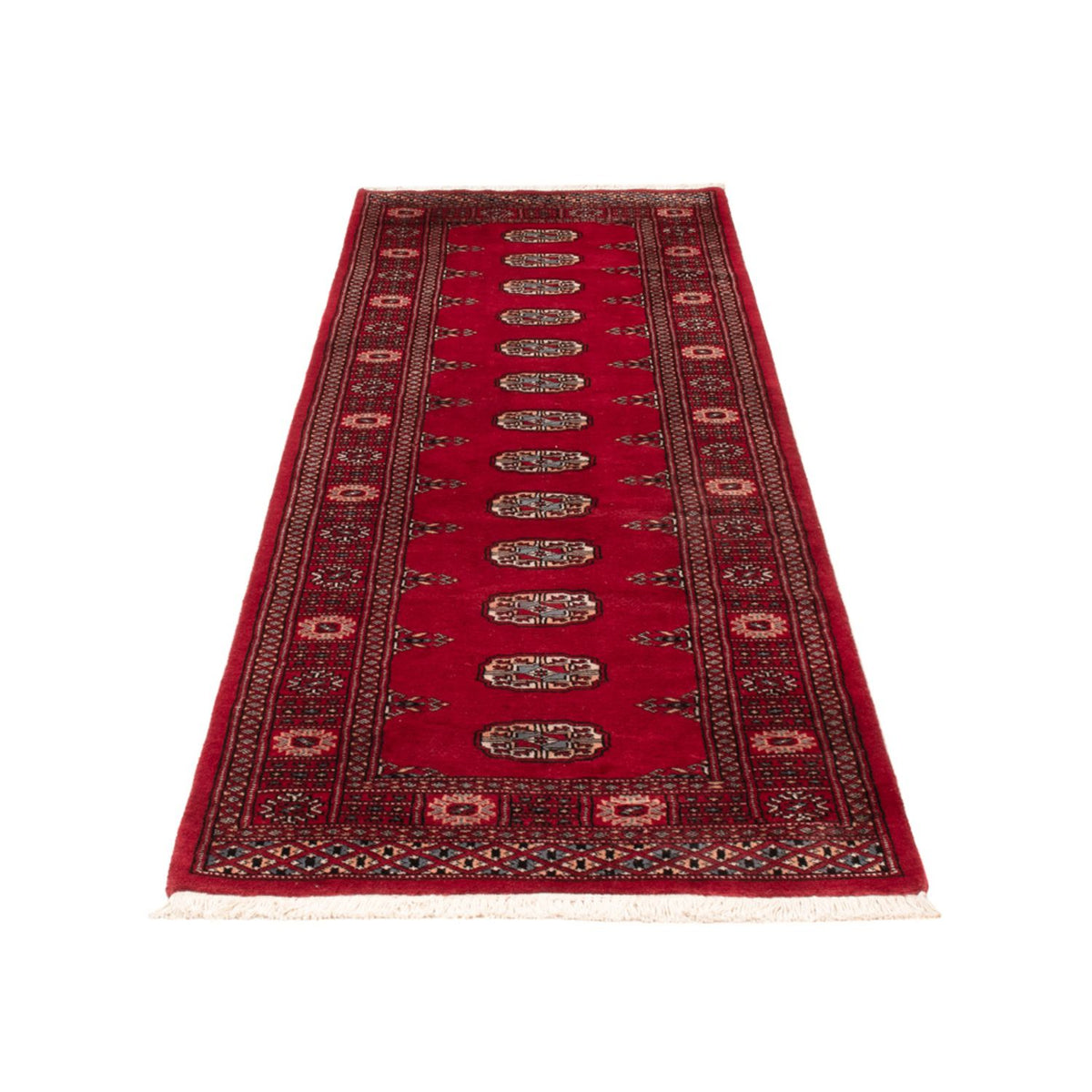 Runner Pakistani Rug - 259 x 80 cm - red