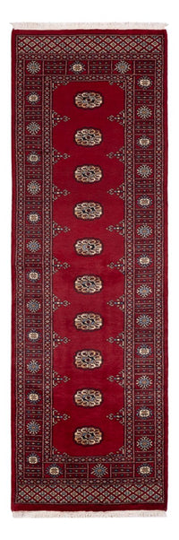 Runner Pakistani Rug - 241 x 77 cm - red