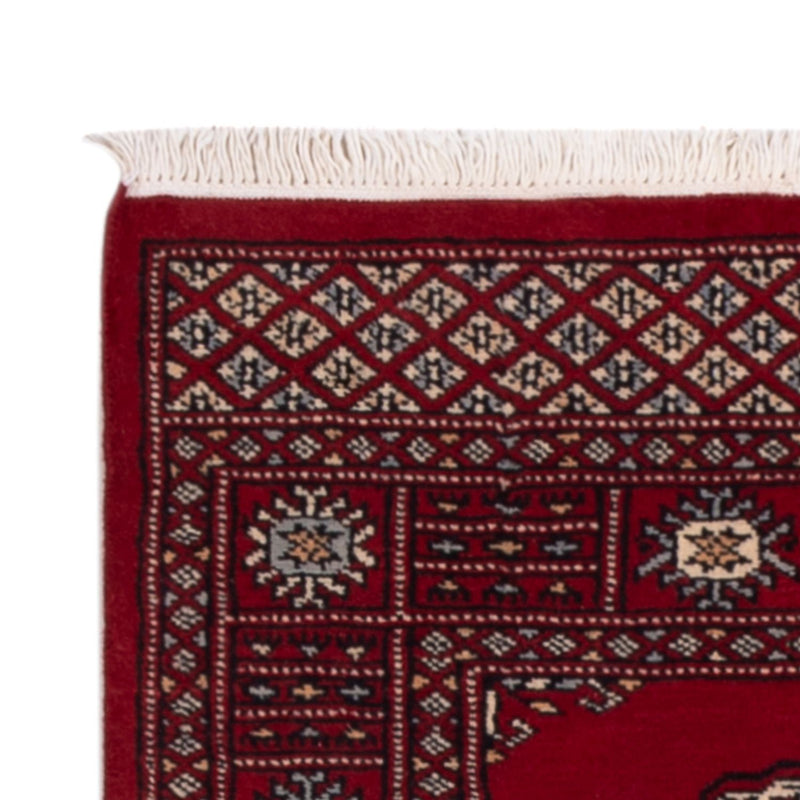 Runner Pakistani Rug - 241 x 77 cm - red