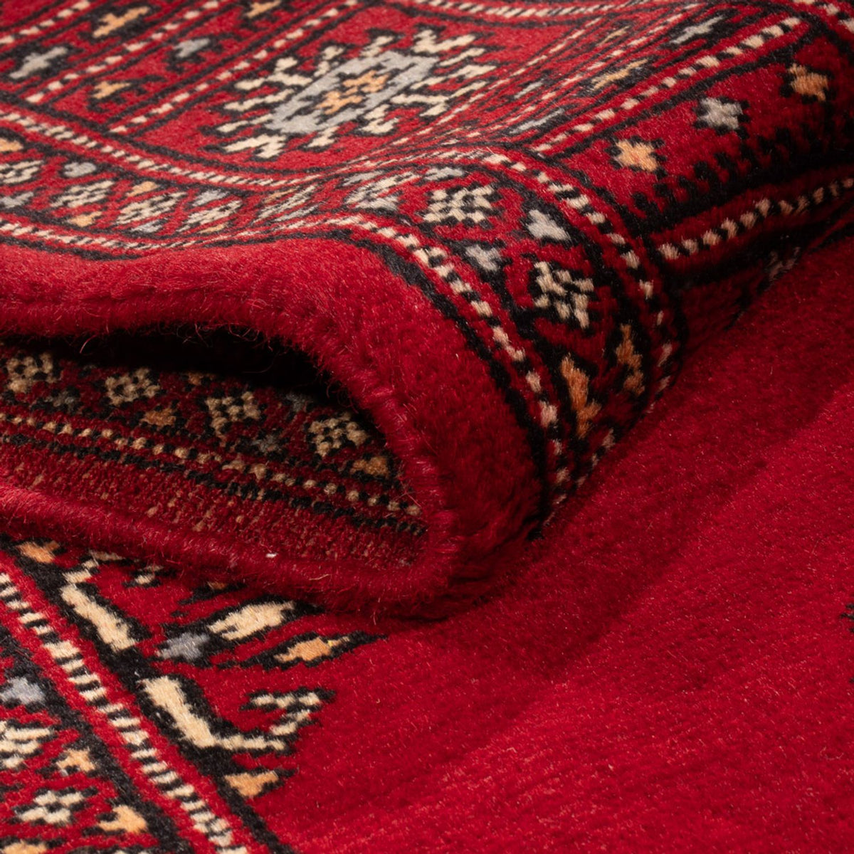 Runner Pakistani Rug - 241 x 77 cm - red