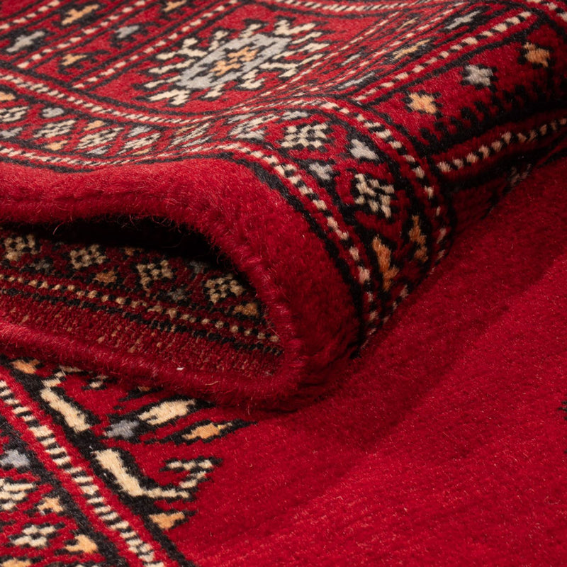 Runner Pakistani Rug - 241 x 77 cm - red