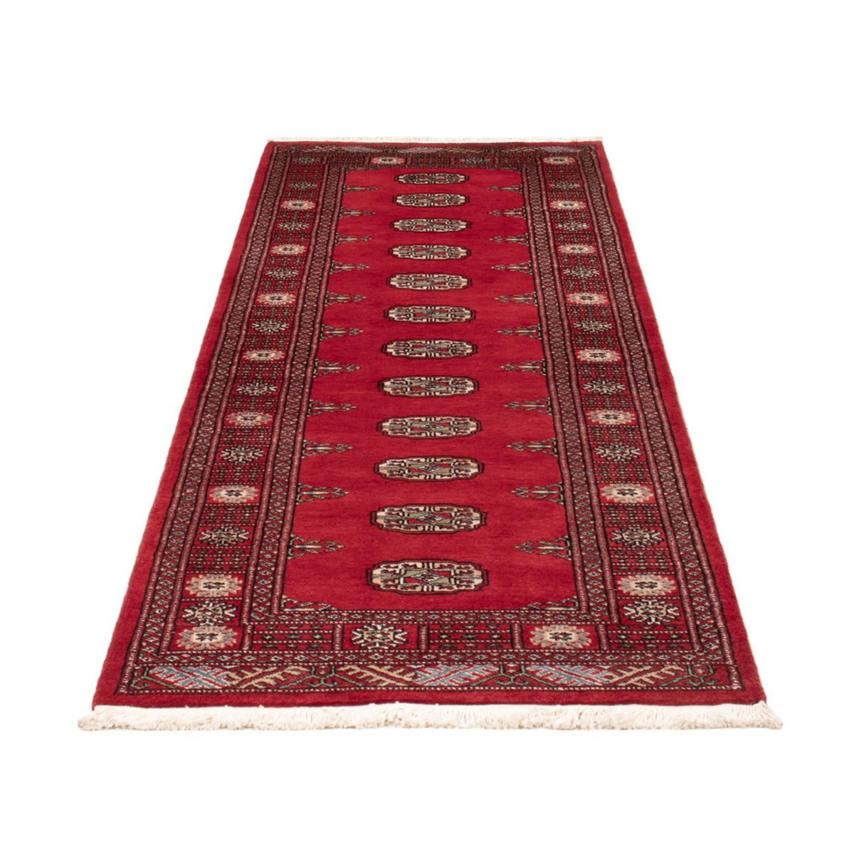 Runner Pakistani Rug - 236 x 77 cm - red