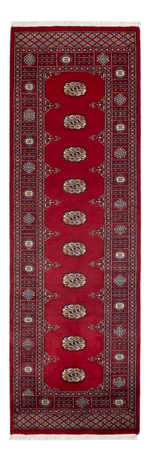 Runner Pakistani Rug - 247 x 77 cm - red