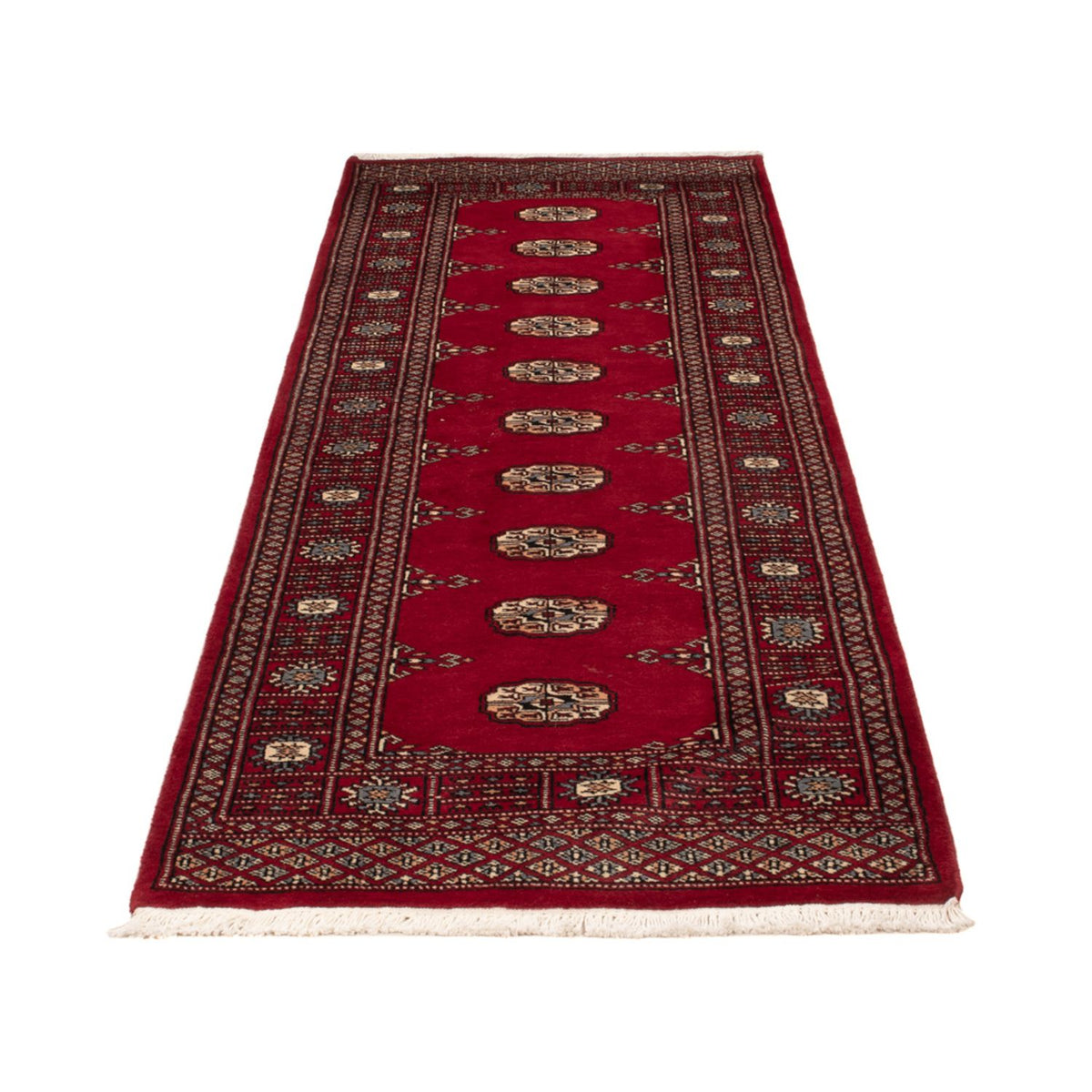 Runner Pakistani Rug - 247 x 77 cm - red