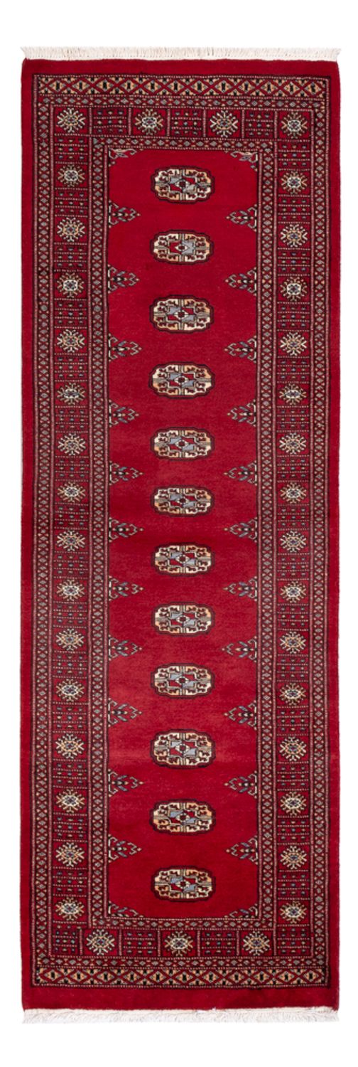 Runner Pakistani Rug - 239 x 79 cm - red