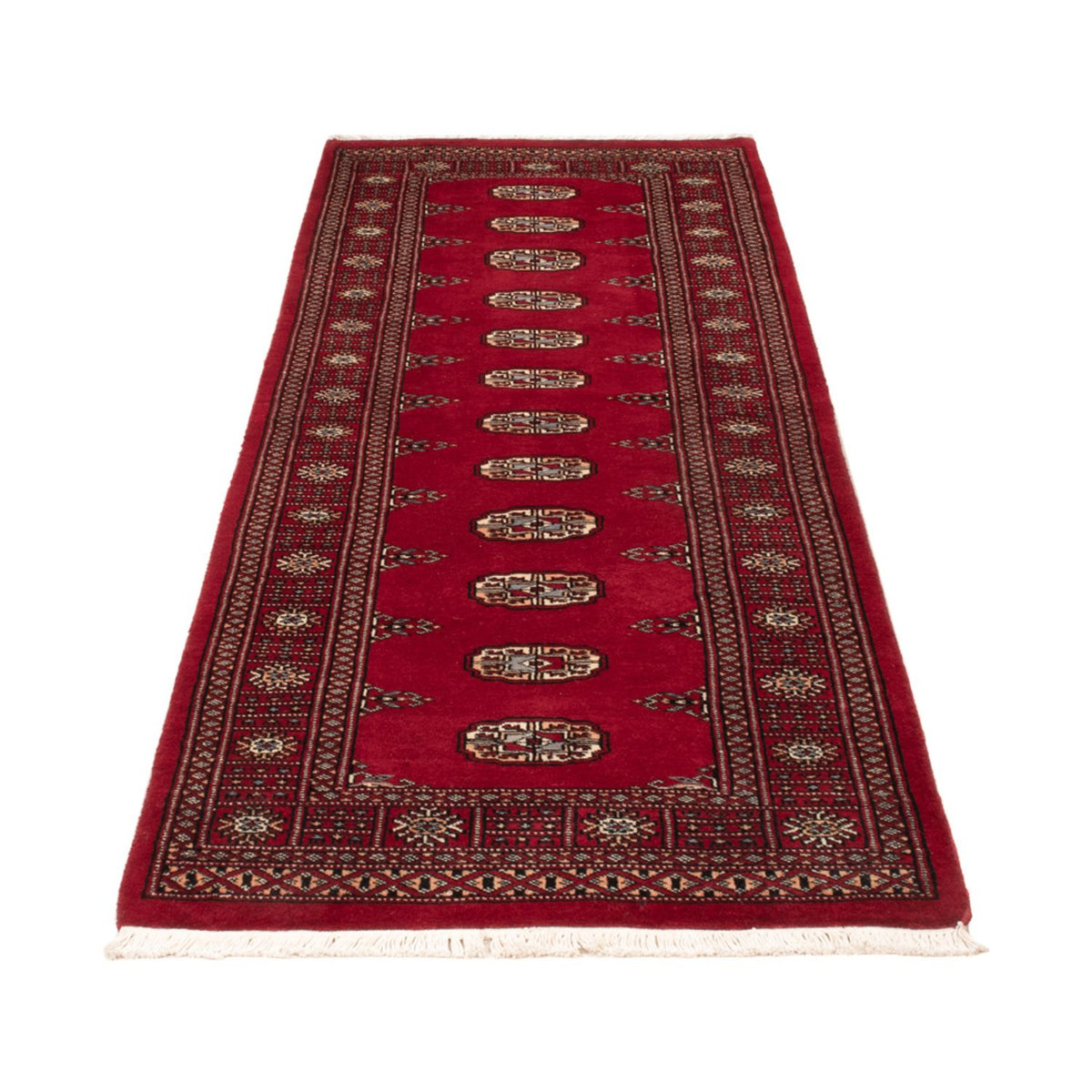 Runner Pakistani Rug - 239 x 79 cm - red