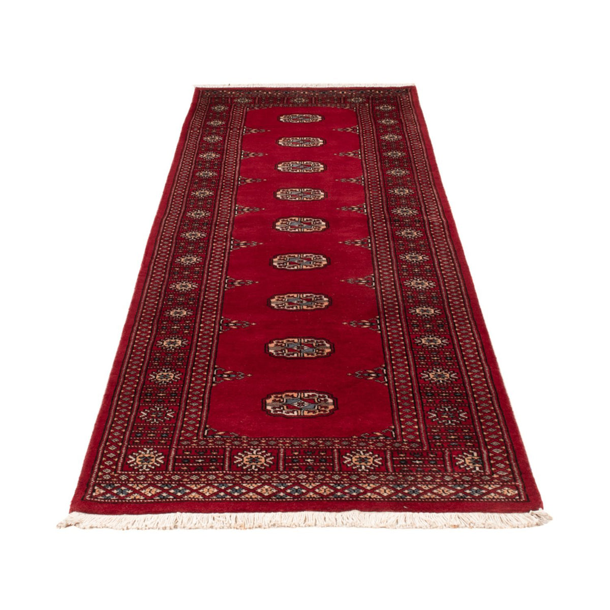 Runner Pakistani Rug - 247 x 77 cm - red