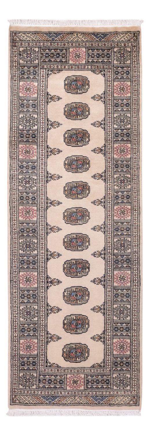 Runner Pakistani Rug - 217 x 76 cm - beige