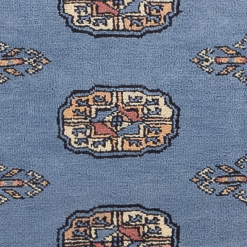 Runner Pakistani Rug - 201 x 77 cm - blue