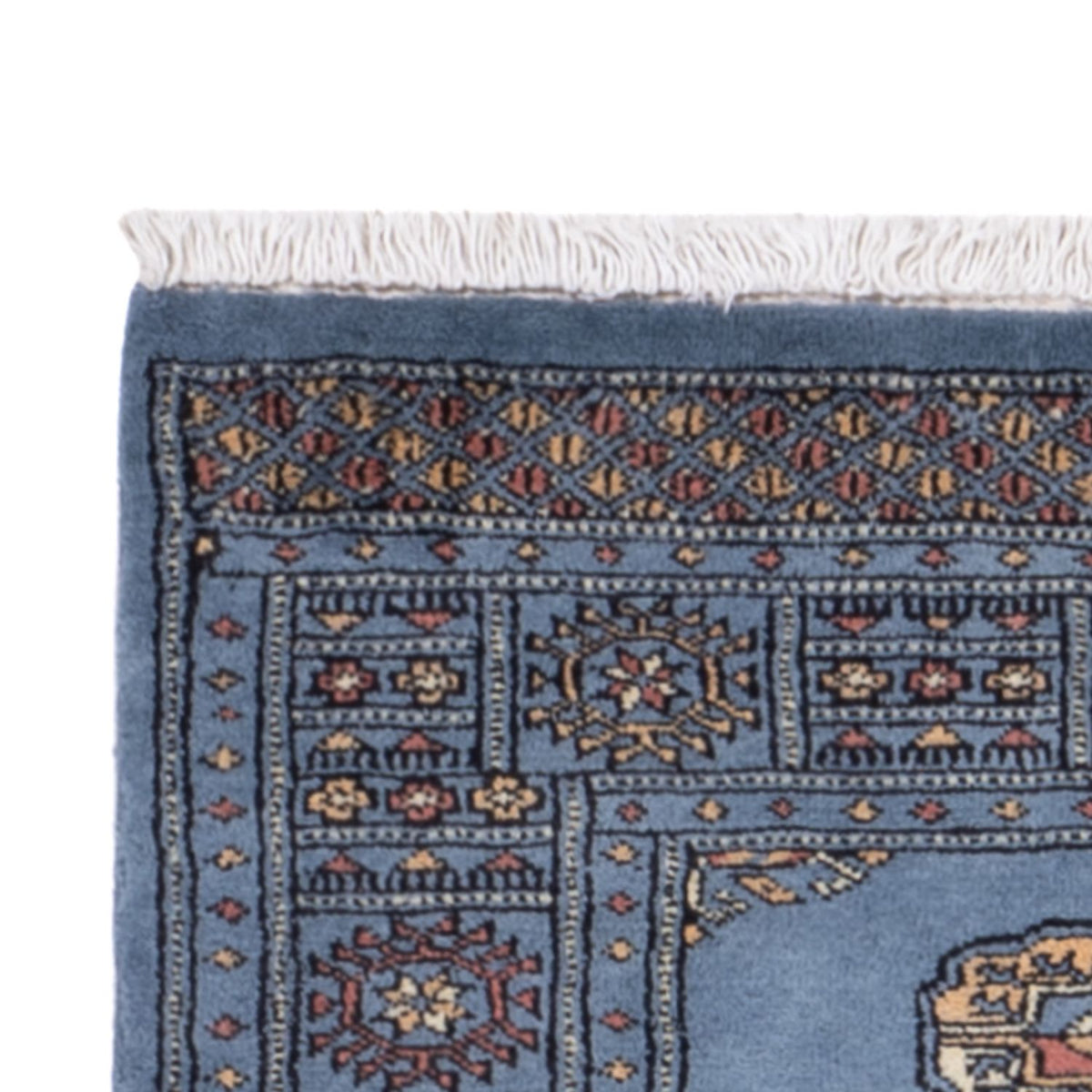 Runner Pakistani Rug - 201 x 77 cm - blue