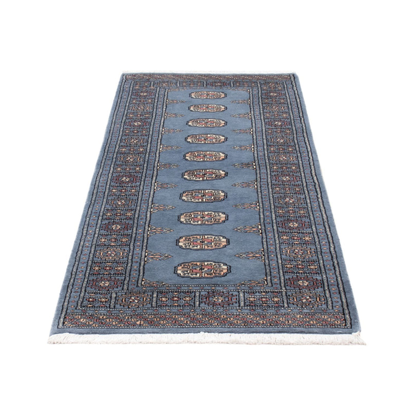 Runner Pakistani Rug - 201 x 77 cm - blue