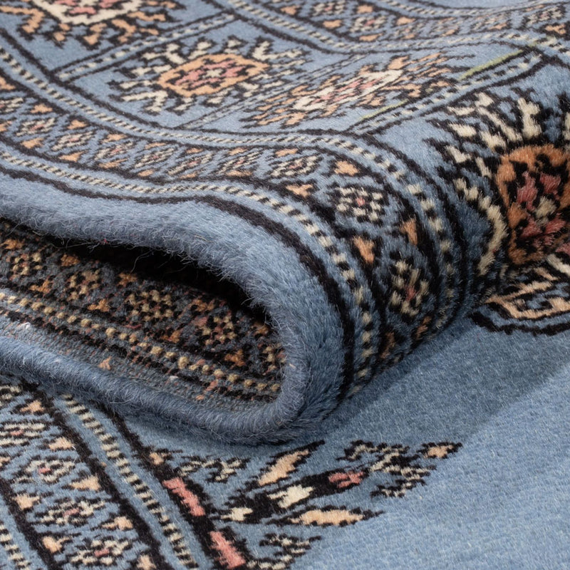 Runner Pakistani Rug - 196 x 77 cm - blue