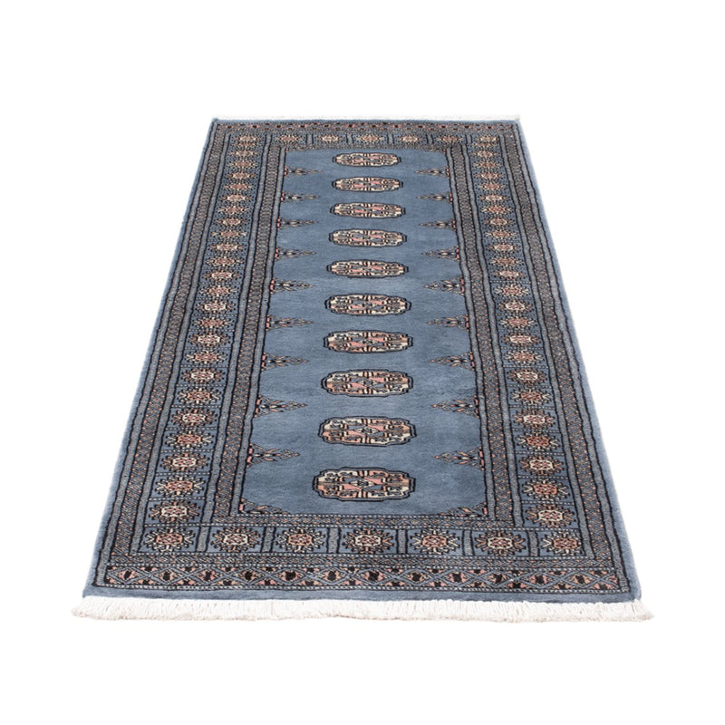 Runner Pakistani Rug - 196 x 77 cm - blue