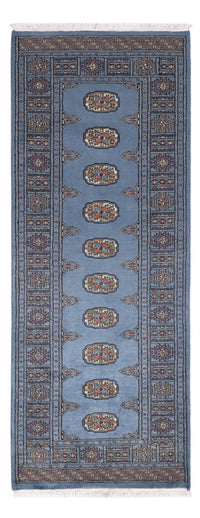 Runner Pakistani Rug - 197 x 77 cm - blue