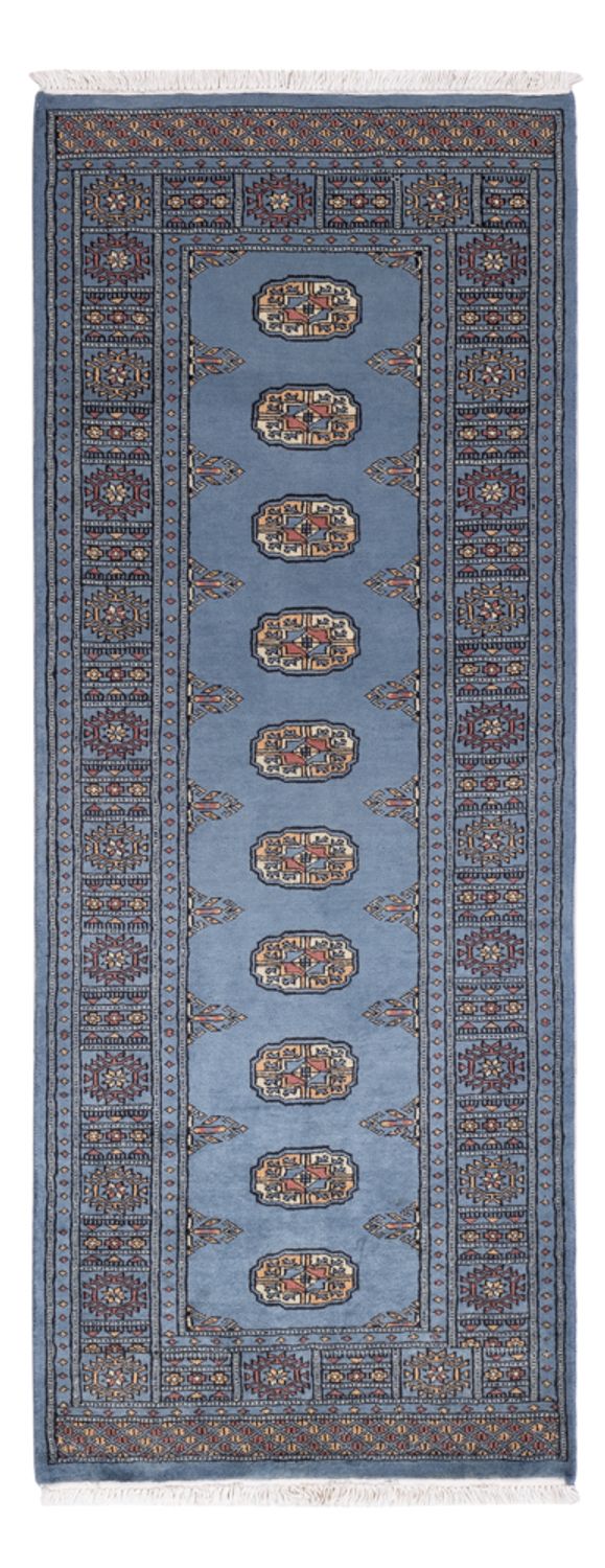 Runner Pakistani Rug - 197 x 77 cm - blue