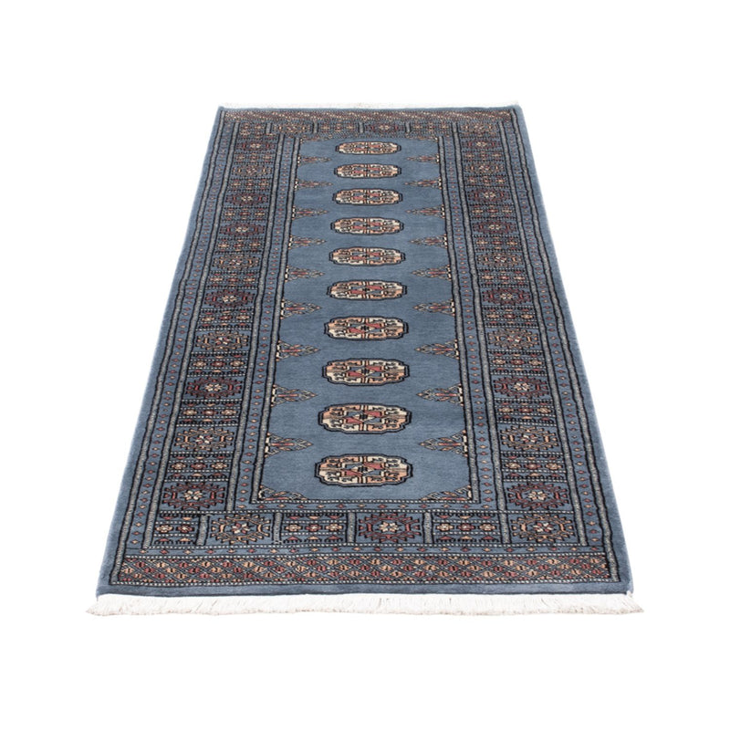 Runner Pakistani Rug - 197 x 77 cm - blue