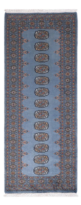 Runner Pakistani Rug - 189 x 75 cm - blue