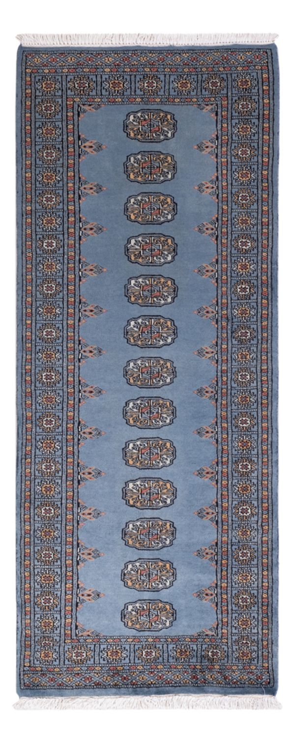 Runner Pakistani Rug - 189 x 75 cm - blue