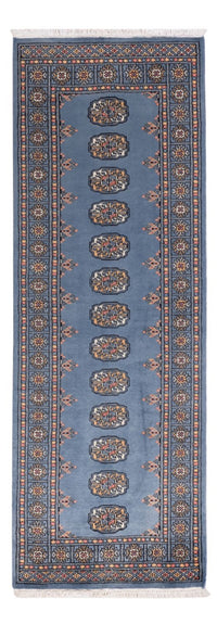 Runner Pakistani Rug - 209 x 76 cm - blue
