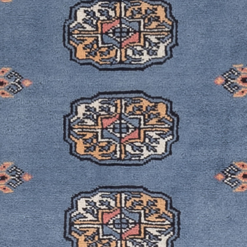 Runner Pakistani Rug - 209 x 76 cm - blue