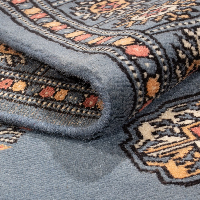 Runner Pakistani Rug - 209 x 76 cm - blue