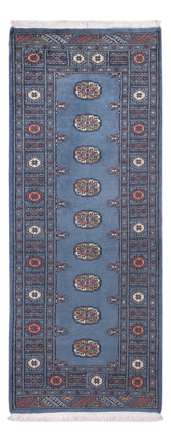 Runner Pakistani Rug - 199 x 80 cm - blue