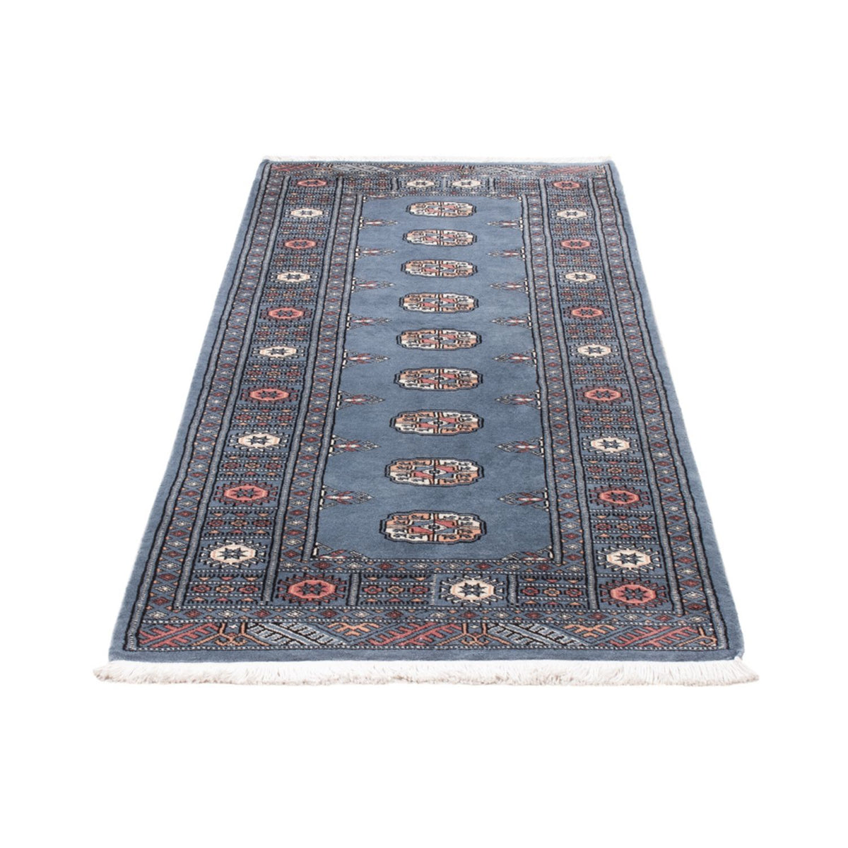 Runner Pakistani Rug - 199 x 80 cm - blue