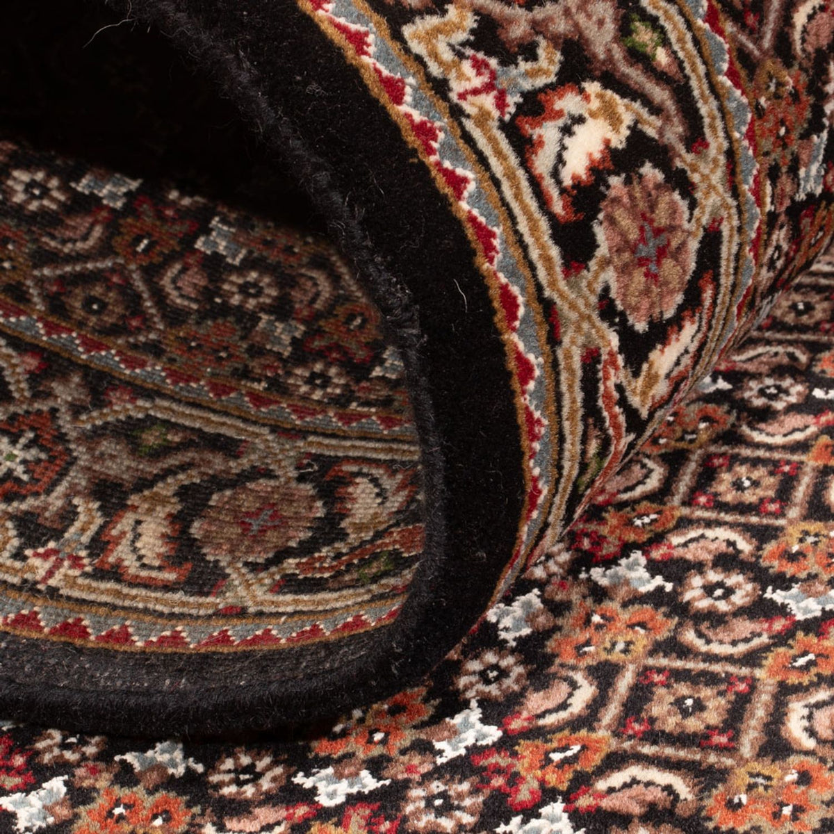 Runner Oriental Rug - Tabriz - 202 x 85 cm - dark beige