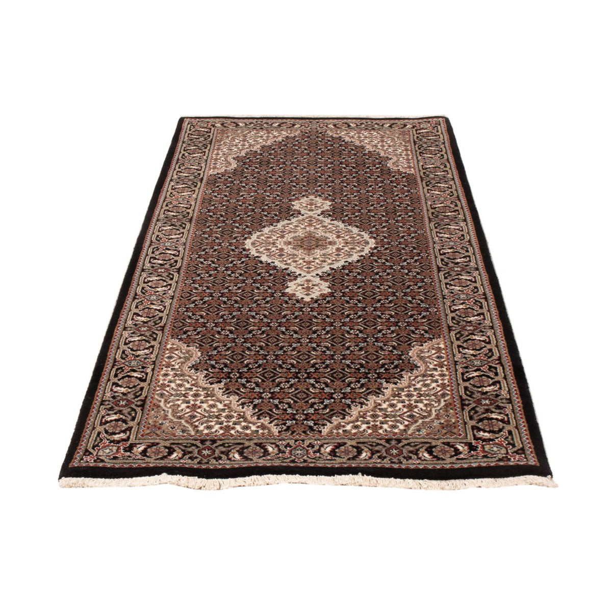 Runner Oriental Rug - Tabriz - 202 x 85 cm - dark beige
