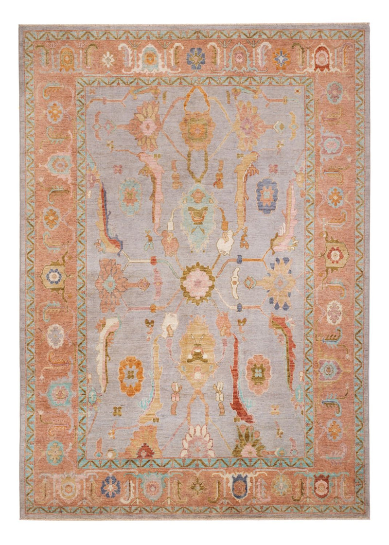 Ziegler Rug - Usak - 346 x 243 cm - light blue