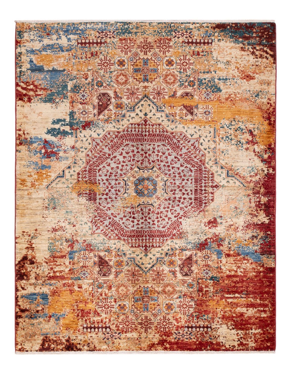 Designer Rug - 198 x 155 cm - multicolored